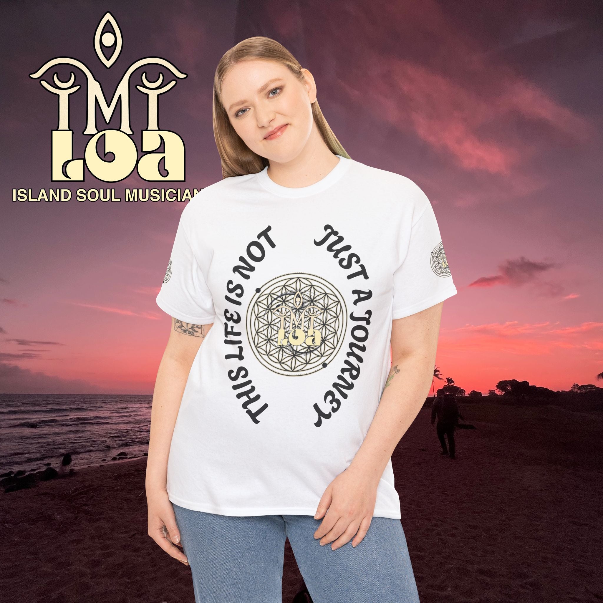Cue The Change Lyric Tee — Flower of Life Spiritual T-Shirt