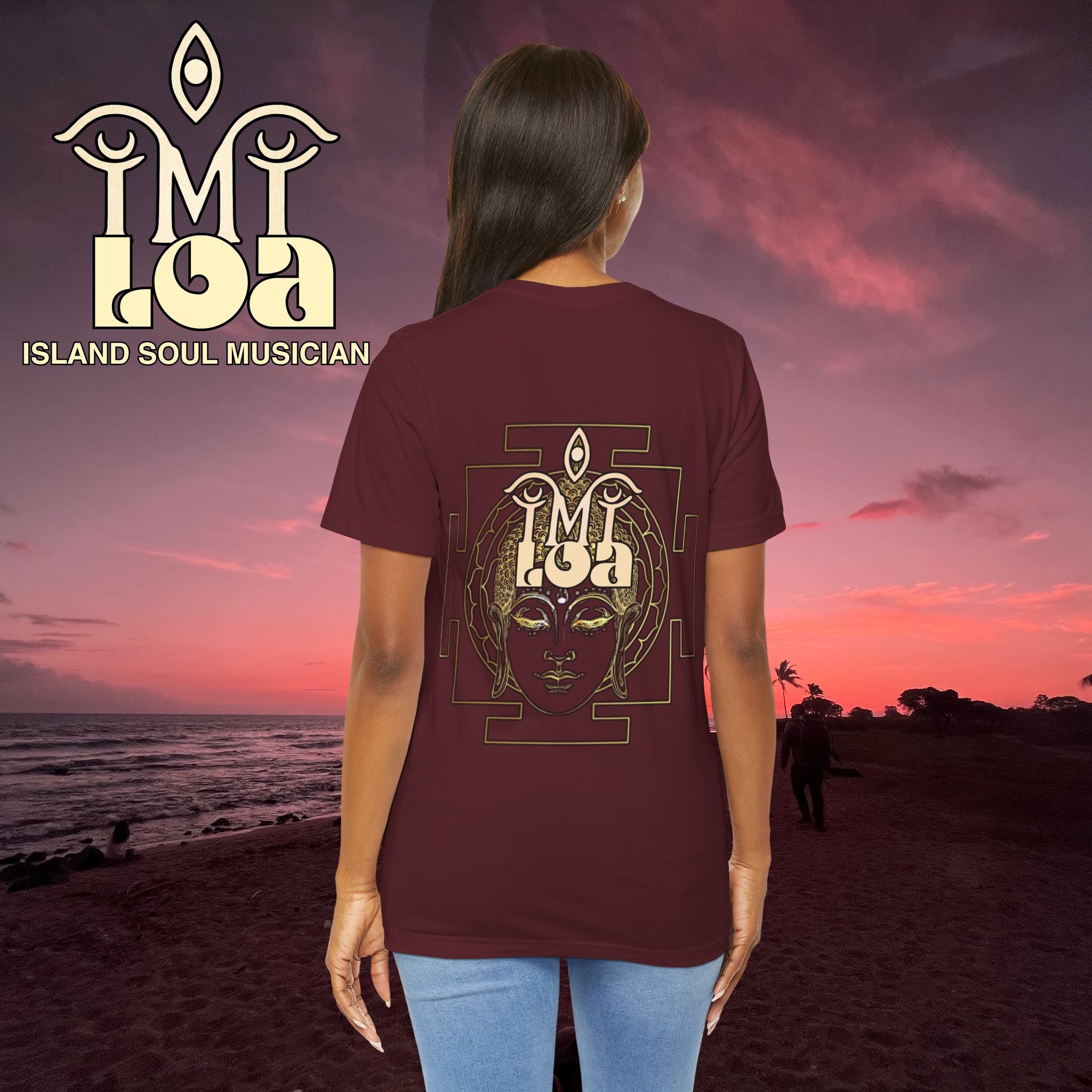 IMILOA Buddha T-Shirt — 'Mysa' Graphic Short Sleeve Shirt