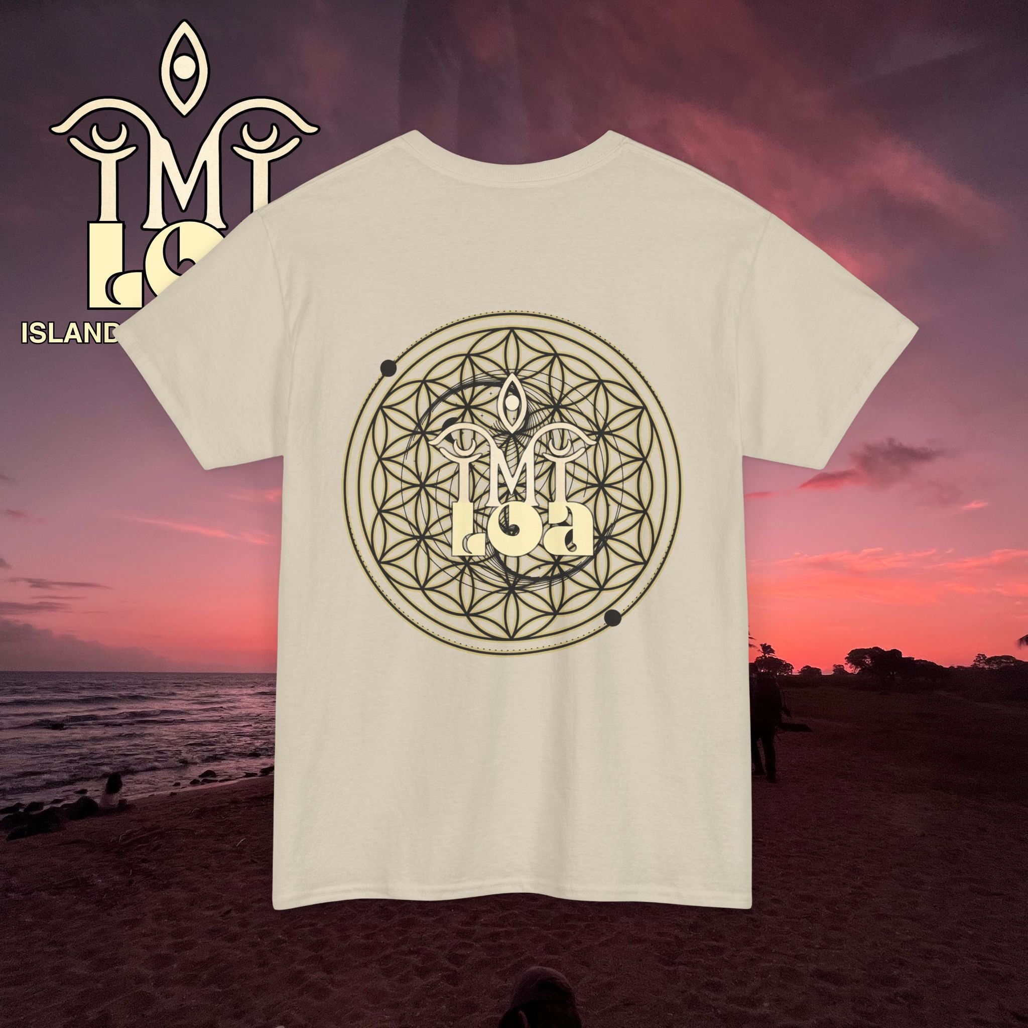 IMILOA Mandala T-Shirt — 'OM' Flower of Life Graphic Tee