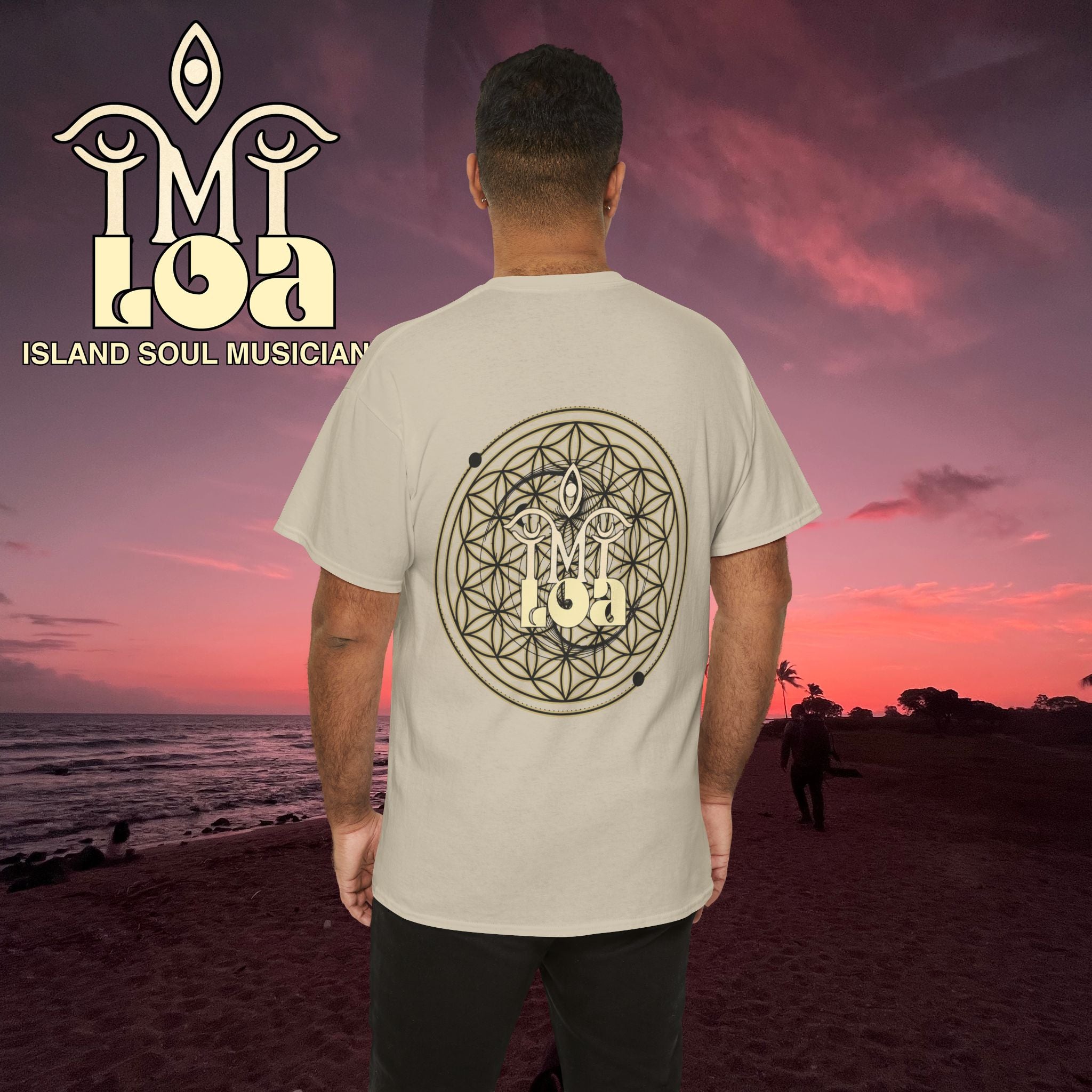 IMILOA Mandala T-Shirt — 'OM' Flower of Life Graphic Tee