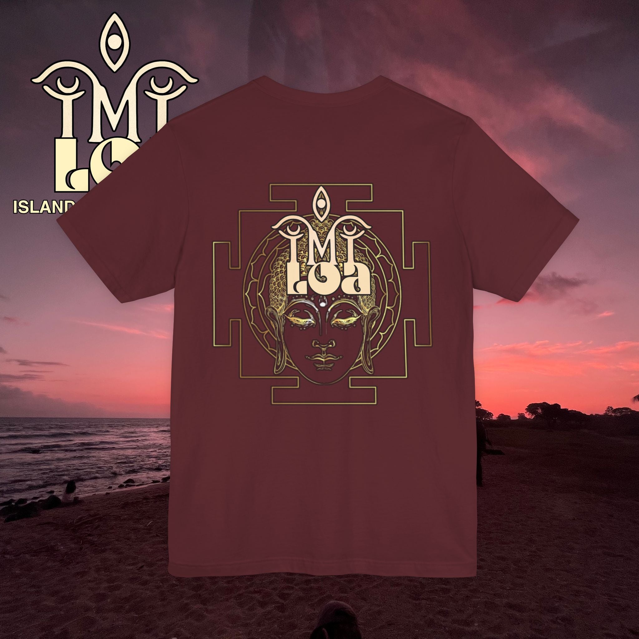 IMILOA Buddha T-Shirt — 'Mysa' Graphic Short Sleeve Shirt